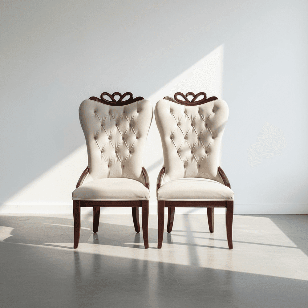 Regency Tufted Chair view 3