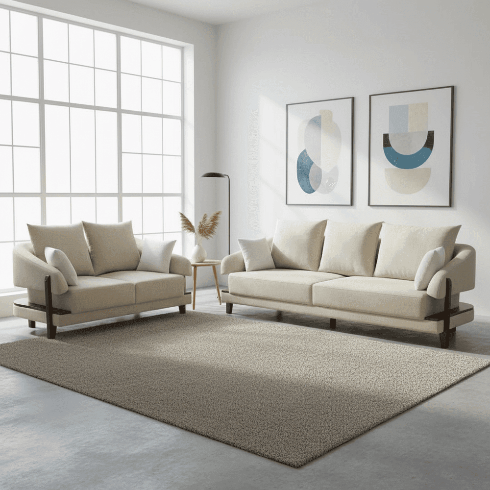 Luxe Crest Sofa Set view 3