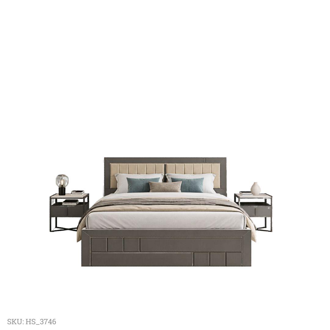 Silver Mist Platform Bed