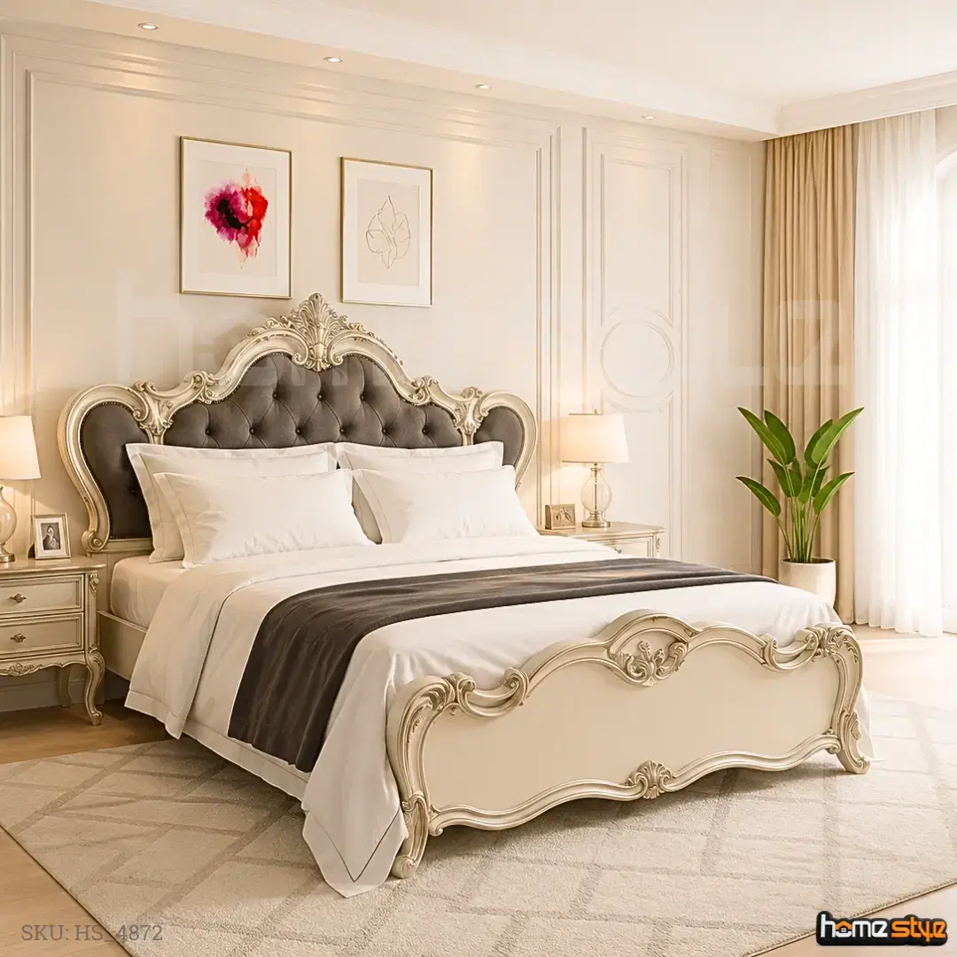 Ivory Blossom Bed view 2