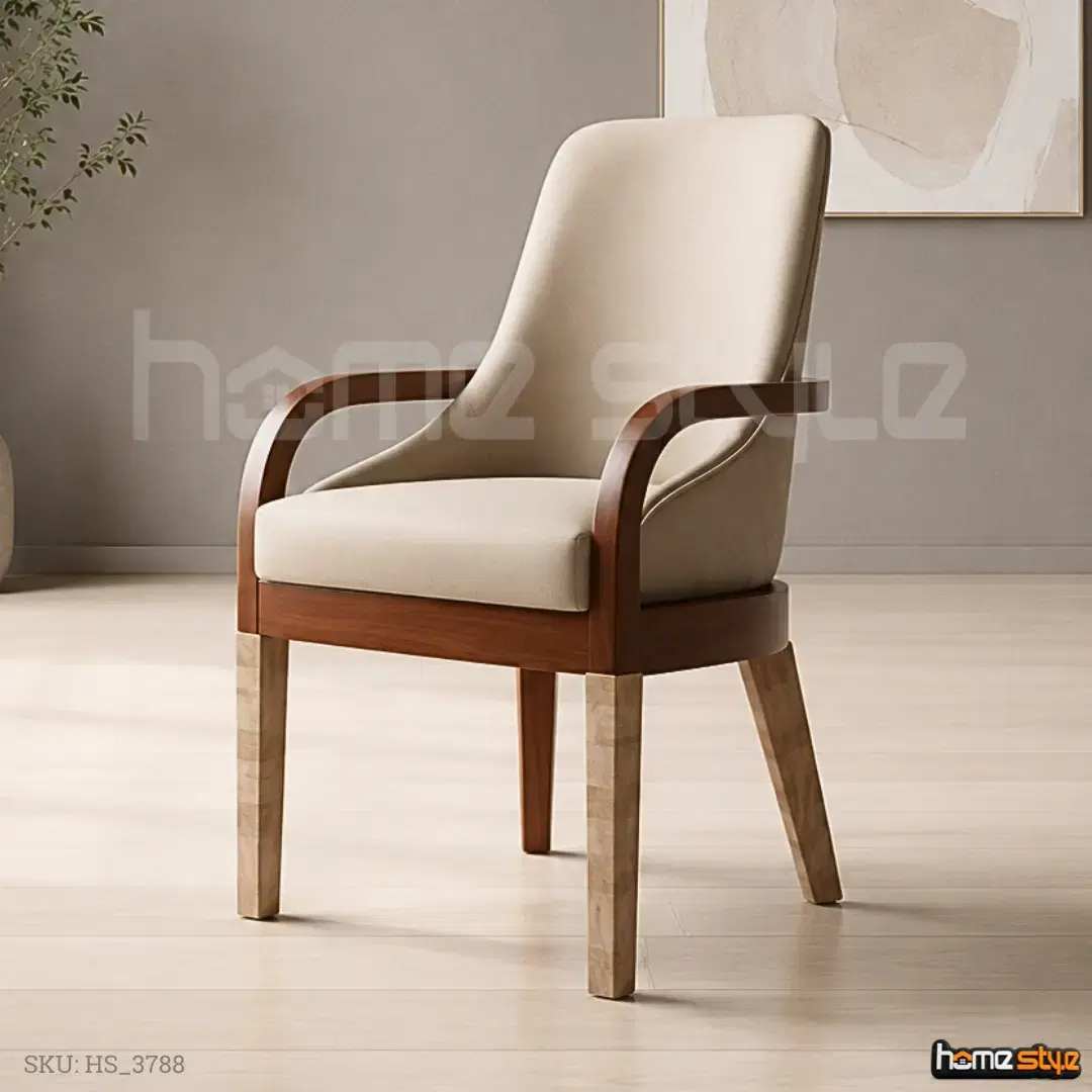 Walnut Crest Chair view 2