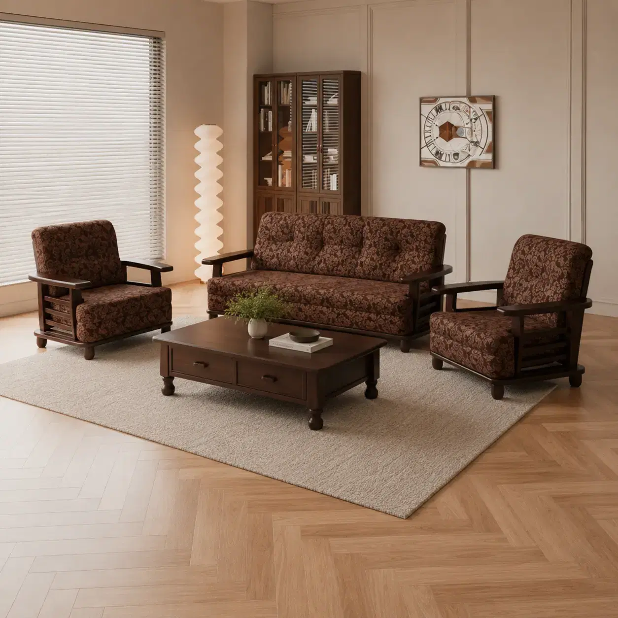 Heritage Oak Living Set view 4