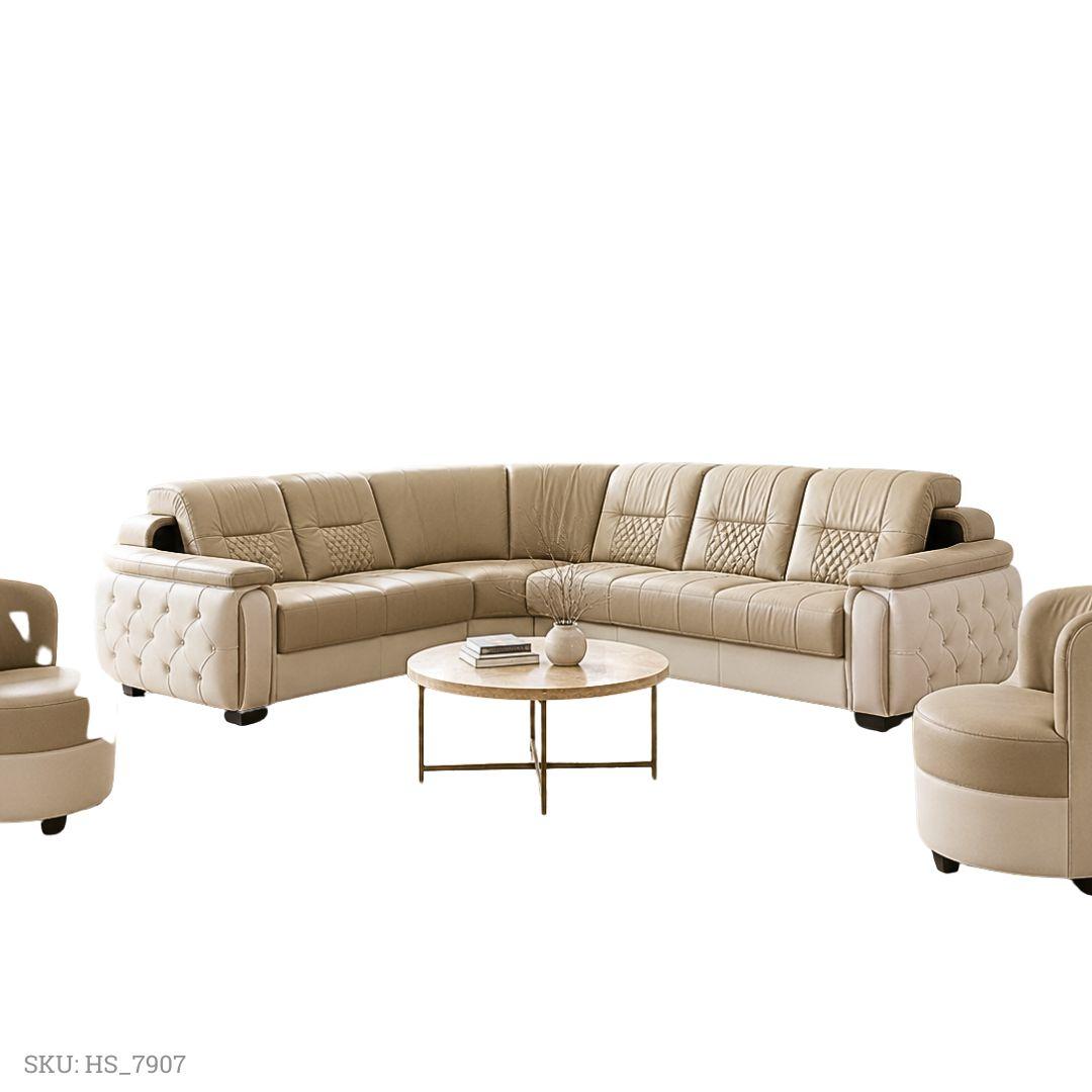 Ivory Crest Corner Sofa view 1
