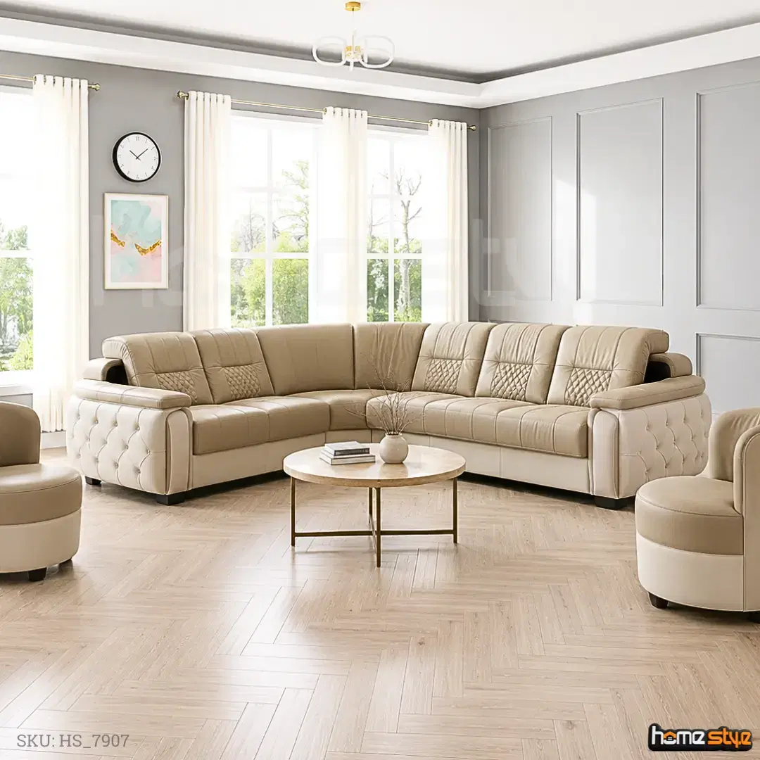 Ivory Crest Corner Sofa view 2